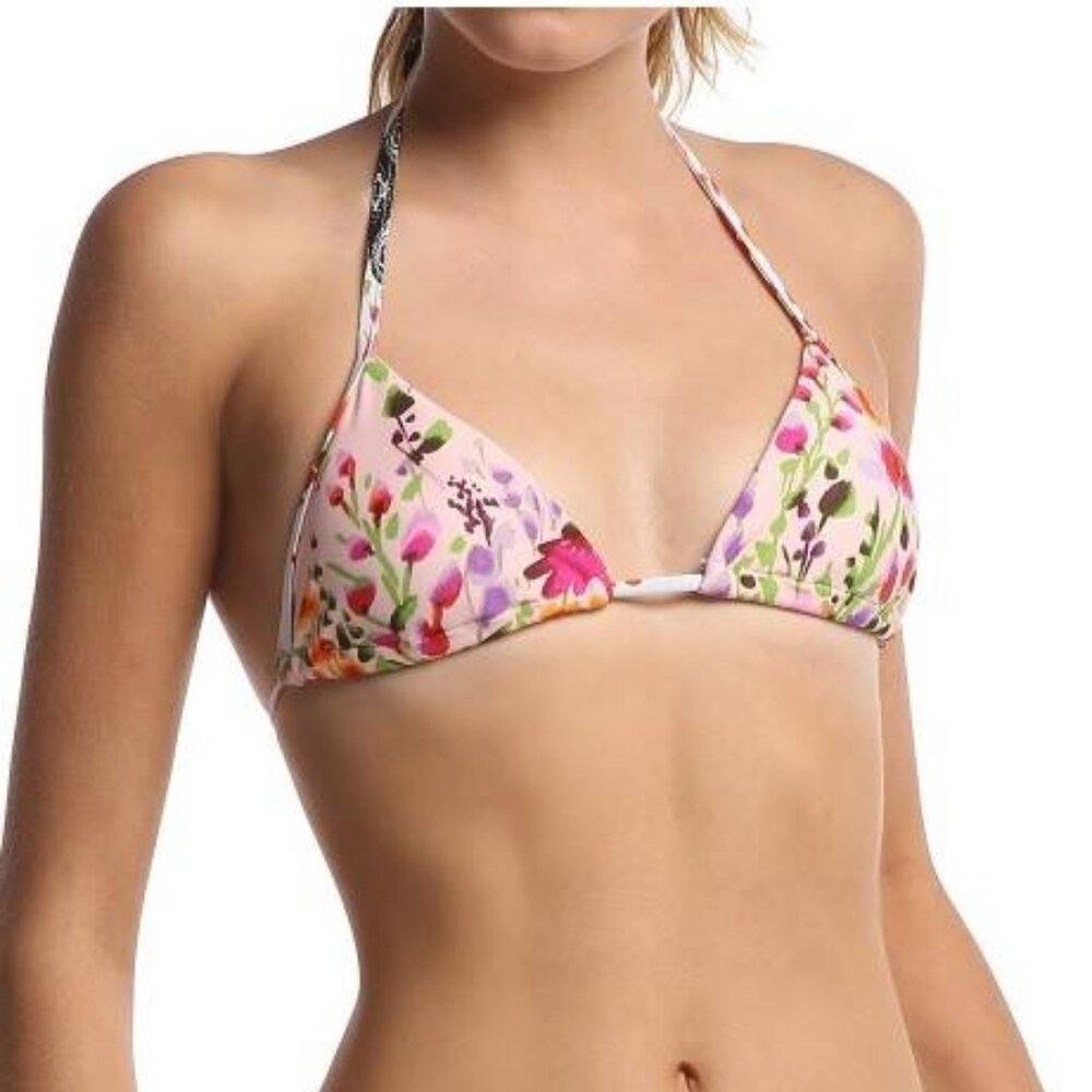 Ray by Beach Rays Triangle Floral Bikini Top, SNWT